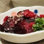 和風もつ料理 あらた - お口直しの京都西田屋の柴漬け