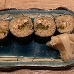 小皿のまぐろとさば。 - 