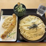 讃岐うどん むらさき - ざるうどん・天ぷら２種
