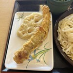 讃岐うどん むらさき - れんこん天・ゲソ天