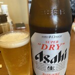 お食事処 大原 - アサヒちゃん（中瓶）