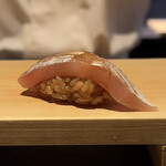 立ち喰い鮨 人人 金沢店 - フクラギ