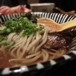 甚九郎 - トッピングはシンプル、ネギと海苔。