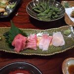 晴久 - 刺身の盛り合わせ