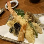 蕎麦食彩 さいとう - 天ぷら蕎麦1,600円の天ぷら