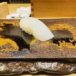 壽志 丈太朗 - アオリイカ。塩とすだちがかかってます。