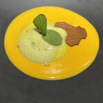 les seeds 96 - ローストした南瓜のポタージュ、ミントのエスプーマ
