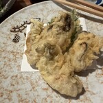 食事処 居酒屋 こまつ - 牡蠣の天ぷら