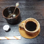 そば処 利庵 - コーヒーこれも、ただ？。私は、そば湯・おかわり、のほうが良い。