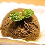 森の机 - ほうじ茶アイス¥400