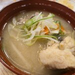 回転寿し トリトン - カジカ味噌汁