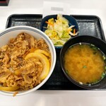 吉野家 - 朝牛小盛つゆだく　お新香セット