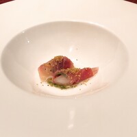 インカント - 甘エビをプロシュートで巻いたサルティンボッカ