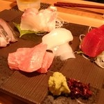刺身の盛り合わせ