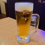 ラーメン華小屋 - 生ビール(中)　528円