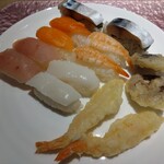 TAOYA - 晩ご飯の寿司＆天ぷら