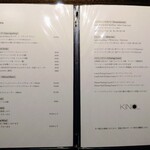 KINO_ - ドリンクメニュー（2025.10.14現在）