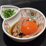 赤身焼肉 かるびあーの - かるびあーの低温調理ユッケ