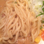 麺処かっすい55 - 超濃厚味噌ラーメンの麺