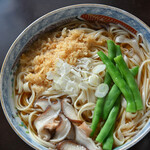 てんぷら 天杉 - 卍謹製（まんじのてになる）"炸麪花烏龍麪（たぬきうろん）"