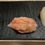 鮨 泉水 - 甘エビ　とろけた！