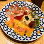 コドマ - 秋の鮮魚とホタテ貝のタルタルカルパッチョ仕立て