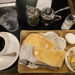 梅田珈琲館YC - モーニング　トーストセット