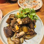黒羊羊肉串店 BLACK SHEEP - ラムホルモン炭火焼き麻辣和え