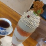 クリクリ - 栗とリンゴのパフェ¥1250(〜2025.10.19)