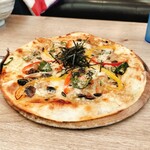 猿座カフェ - きのこピッツァ