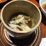 天ぷら たなか - きのこのスープ