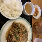 あじへい - レバニラ炒め（醤油）ランチ