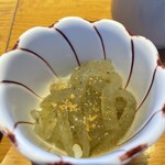 海の見えるカウンター寿司 鮨屋台 - お通し　　ところてん