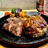 ステーキ＆ハンバーグ ひげ - 荒挽きハンバーグ＆ハンキングテンダー（サガリ）