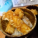 手打蕎麦 たじま - Aセット、イカ天丼