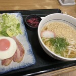 なか卯 - はいからうどん・ベーコンエッグ