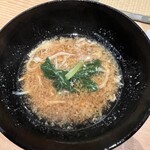 野毛みかん - 味噌汁白魚柳川風