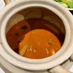 紅花別館 - 霧島ポークとポルチーニ茸のクリームココットカレー