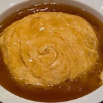 大阪王将 - 大阪王将 東京日本橋店 ふわとろ天津炒飯 炒飯少なめで 天津畔の日のサービスでふわとろ玉子1枚無料追加y