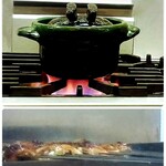 陽菜鰻 - 上:土釜　下:炭火