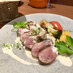 324278716 - ◯ 鴨ムネ肉のロースト　ポルチーニ茸のクリームソース