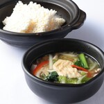 桃谷樓 - 湯葉と季節野菜のおこげ