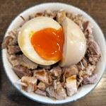 らーめん夢中 - 味玉チャーシューゴハン（小）