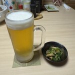 海旬遊飲　創家 - サッポロクラシック、650円・お通し、400円