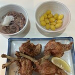 鳥椿 - 塩辛、揚げ銀杏、チューリップ