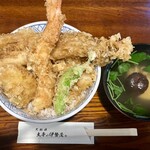 土手の伊勢屋 - 天丼ロ、穴子の肝吸い