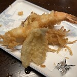 諸国地酒銘酒処 芝の浦 - 天ぷら盛り合わせ