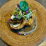 PLEIN 銀座本店 - 穴子のフリット　牛蒡のソース