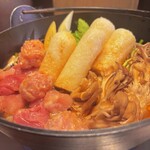 地どりと旬彩 きらく 季樂 - きりたんぽ鍋