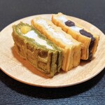 kunugi Nishihiroshima Ki Ekimae Ten - 抹茶マロン、ヨーグルト、北海道あずき